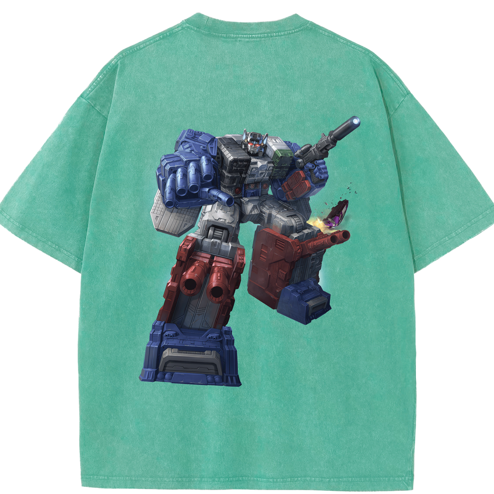 （画像用） Transformers トランスフォーマー 綿100% ヴィンテージ風 半袖Tシャツ（背面プリント）